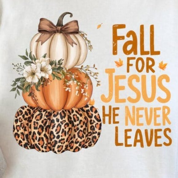 Fall Shirt, Jesus Shirt, Thanksgiving Shirt, Autumn Shirt - Picture 2 of 3
